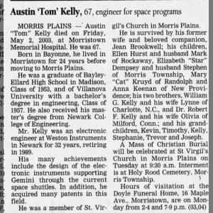 Obituary for Austin Kelly
